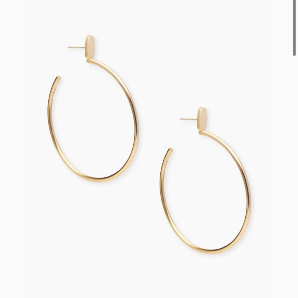 Kendra Scott Pepper large hoop earrings